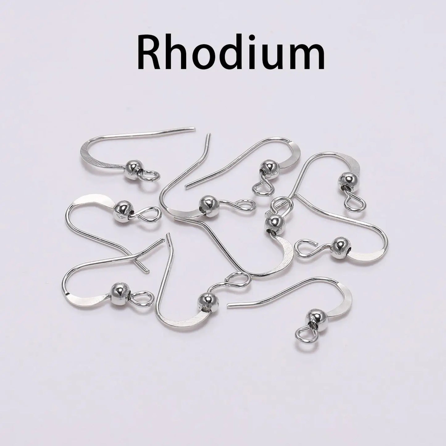 100Pcs 19*18mm Earring Components Hooks Twist Gold Bronze Ear Hook Clasps Earring Wires Findings For DIY Jewelry Making