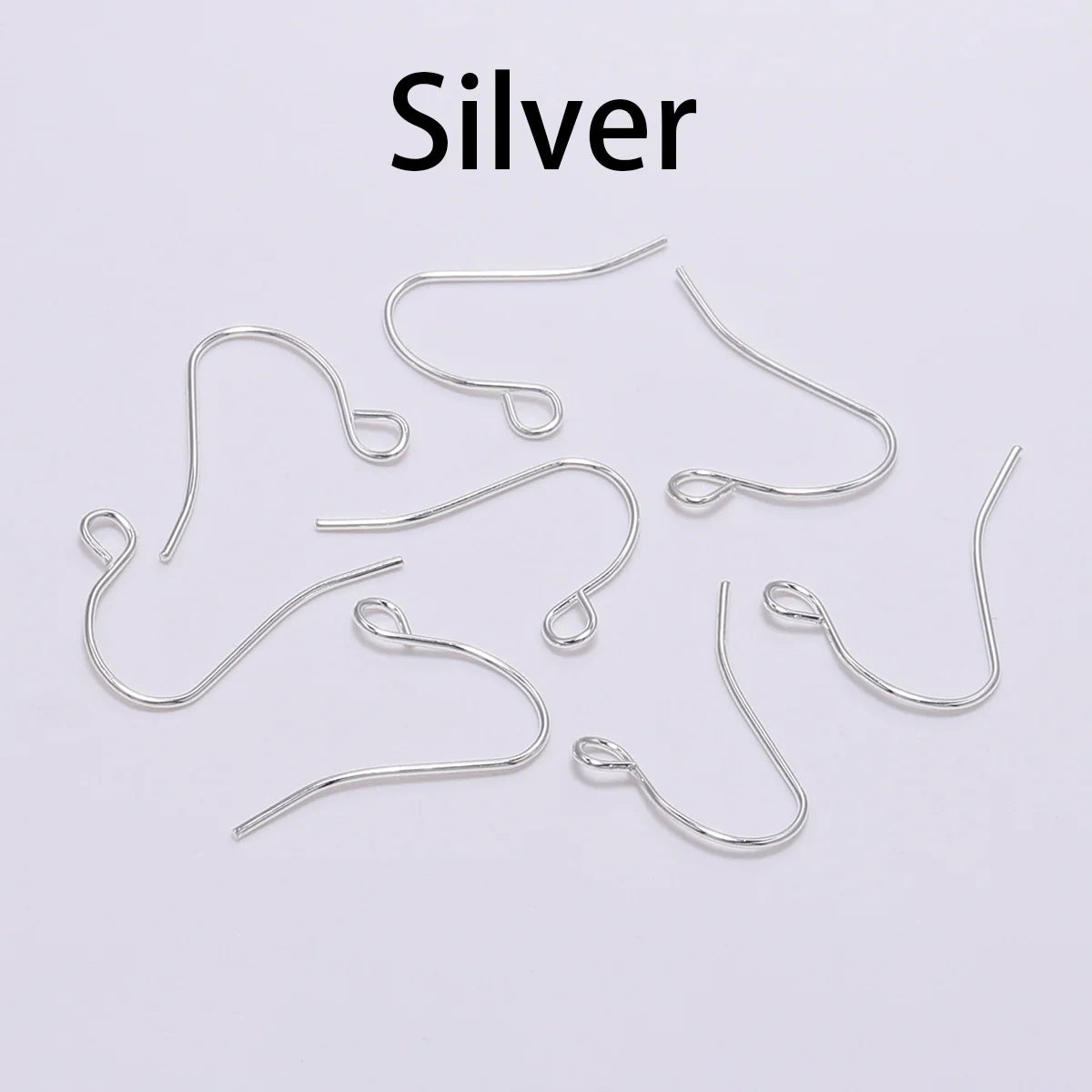 100Pcs 19*18mm Earring Components Hooks Twist Gold Bronze Ear Hook Clasps Earring Wires Findings For DIY Jewelry Making