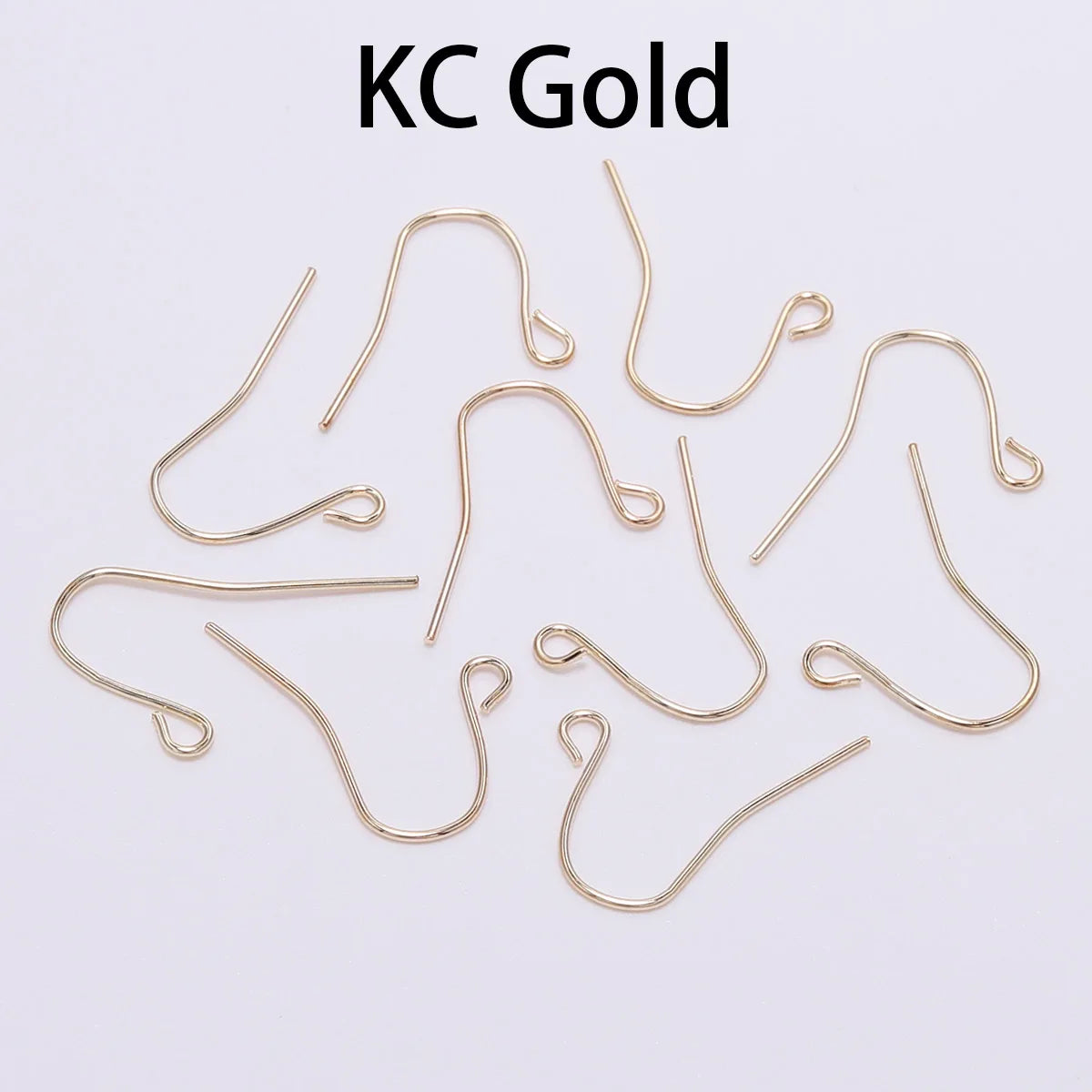 100Pcs 19*18mm Earring Components Hooks Twist Gold Bronze Ear Hook Clasps Earring Wires Findings For DIY Jewelry Making