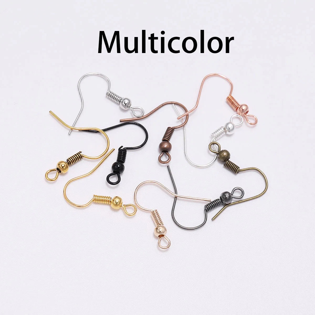 100pcs 17x20mm Earring Findings Earrings Clasps Hooks Fittings DIY Jewelry Crafts Making Alloy Hook Drop Earrings Accessories