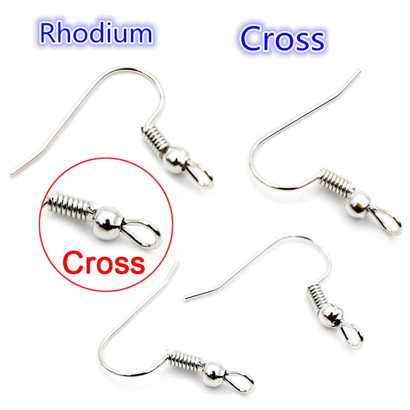 100pcs 20*17mm Gold Antique bronze Ear Hooks Earrings Clasps Findings Earring Wires For Jewelry Making Supplies Wholesale