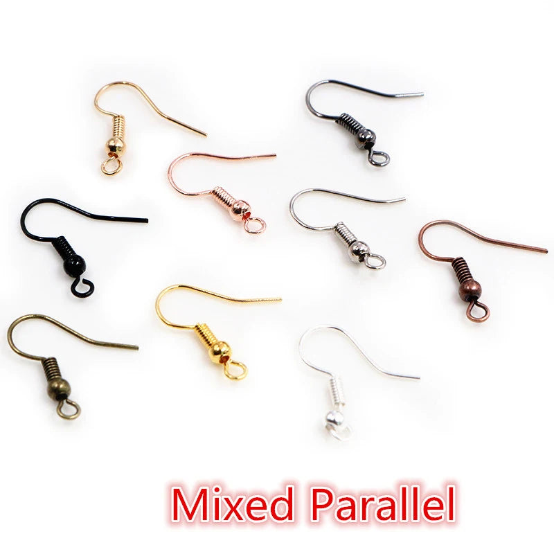 100pcs 20*17mm Gold Antique bronze Ear Hooks Earrings Clasps Findings Earring Wires For Jewelry Making Supplies Wholesale