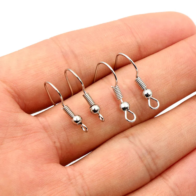 100pcs 20*17mm Gold Antique bronze Ear Hooks Earrings Clasps Findings Earring Wires For Jewelry Making Supplies Wholesale