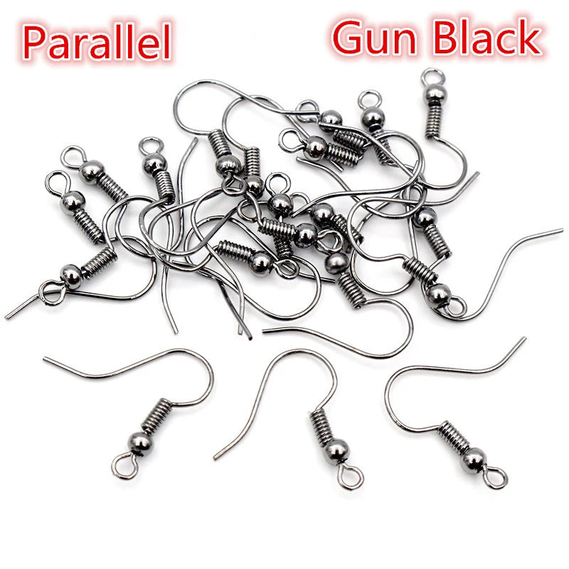 100pcs 20*17mm Gold Antique bronze Ear Hooks Earrings Clasps Findings Earring Wires For Jewelry Making Supplies Wholesale