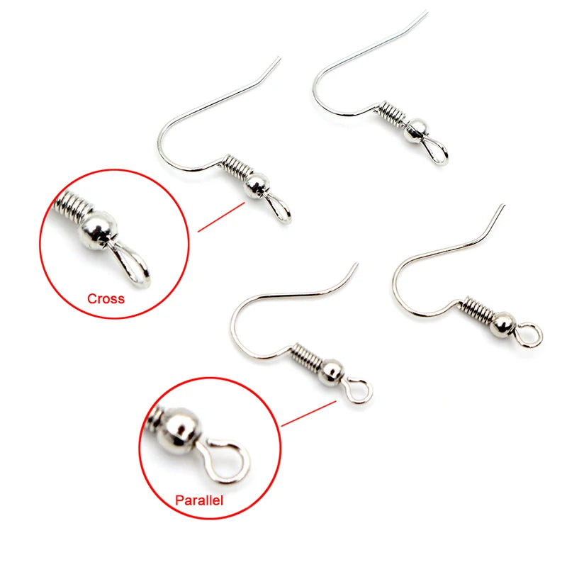 100pcs 20*17mm Gold Antique bronze Ear Hooks Earrings Clasps Findings Earring Wires For Jewelry Making Supplies Wholesale