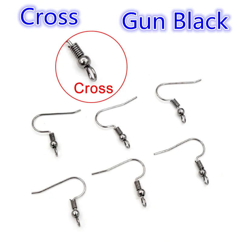 100pcs 20*17mm Gold Antique bronze Ear Hooks Earrings Clasps Findings Earring Wires For Jewelry Making Supplies Wholesale