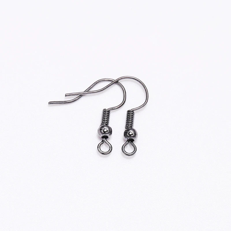 100pcs/Lot 20x17mm Alloy Ear Hooks Earrings Clasps Findings Earring Wires For Jewelry Making Charms Earrings Accessories