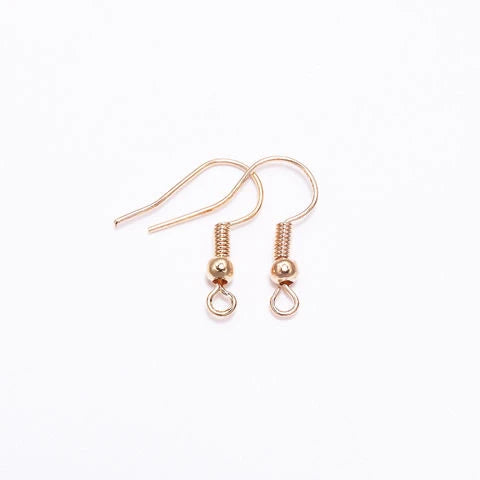 100pcs/Lot 20x17mm Alloy Ear Hooks Earrings Clasps Findings Earring Wires For Jewelry Making Charms Earrings Accessories