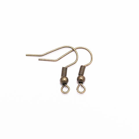 100pcs/Lot 20x17mm Alloy Ear Hooks Earrings Clasps Findings Earring Wires For Jewelry Making Charms Earrings Accessories