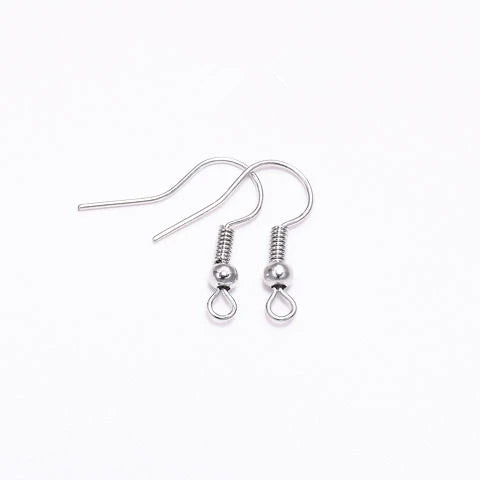 100pcs/Lot 20x17mm Alloy Ear Hooks Earrings Clasps Findings Earring Wires For Jewelry Making Charms Earrings Accessories