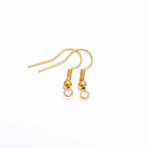 100pcs/Lot 20x17mm Alloy Ear Hooks Earrings Clasps Findings Earring Wires For Jewelry Making Charms Earrings Accessories