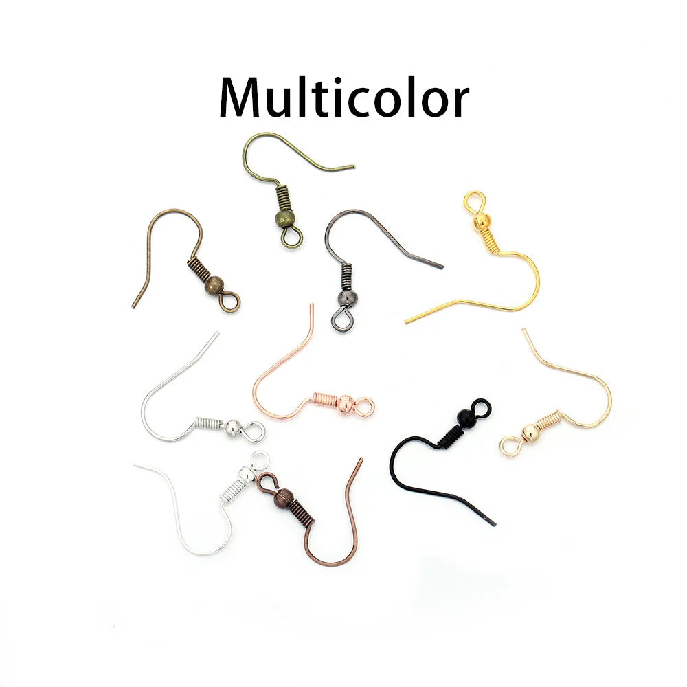 100pcs/lot 20x17mm DIY Earring Findings Earrings Clasps Hooks Fittings DIY Jewelry Making Accessories Iron Hook Earwire Jewelry