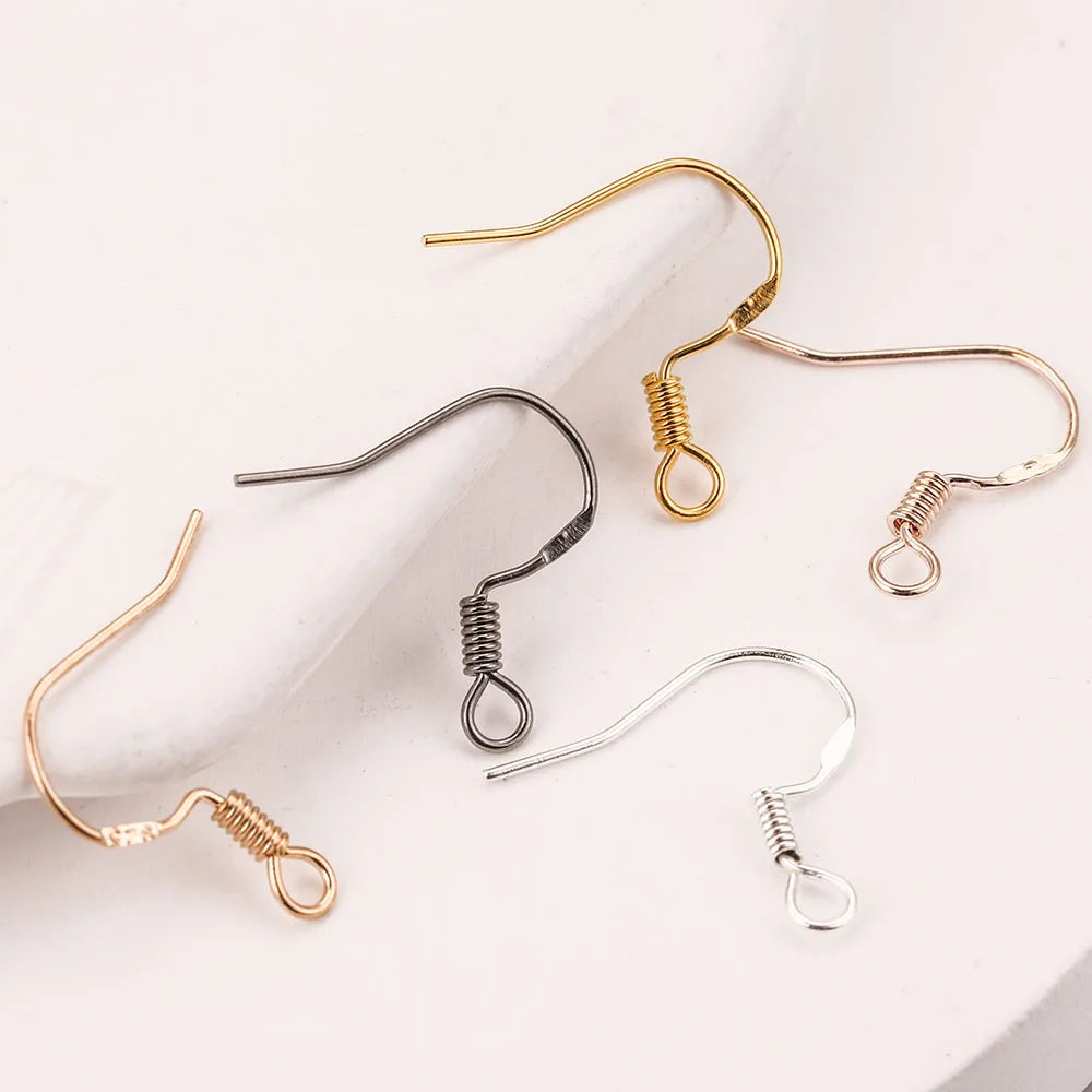 100pcs/lot Ear Wires Earrings Hooks for Jewelry Earrings Making Supplies DIY Wholesale Accessories earring making supplies