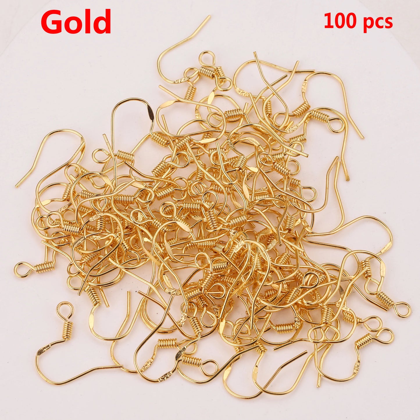100pcs/lot Ear Wires Earrings Hooks for Jewelry Earrings Making Supplies DIY Wholesale Accessories earring making supplies
