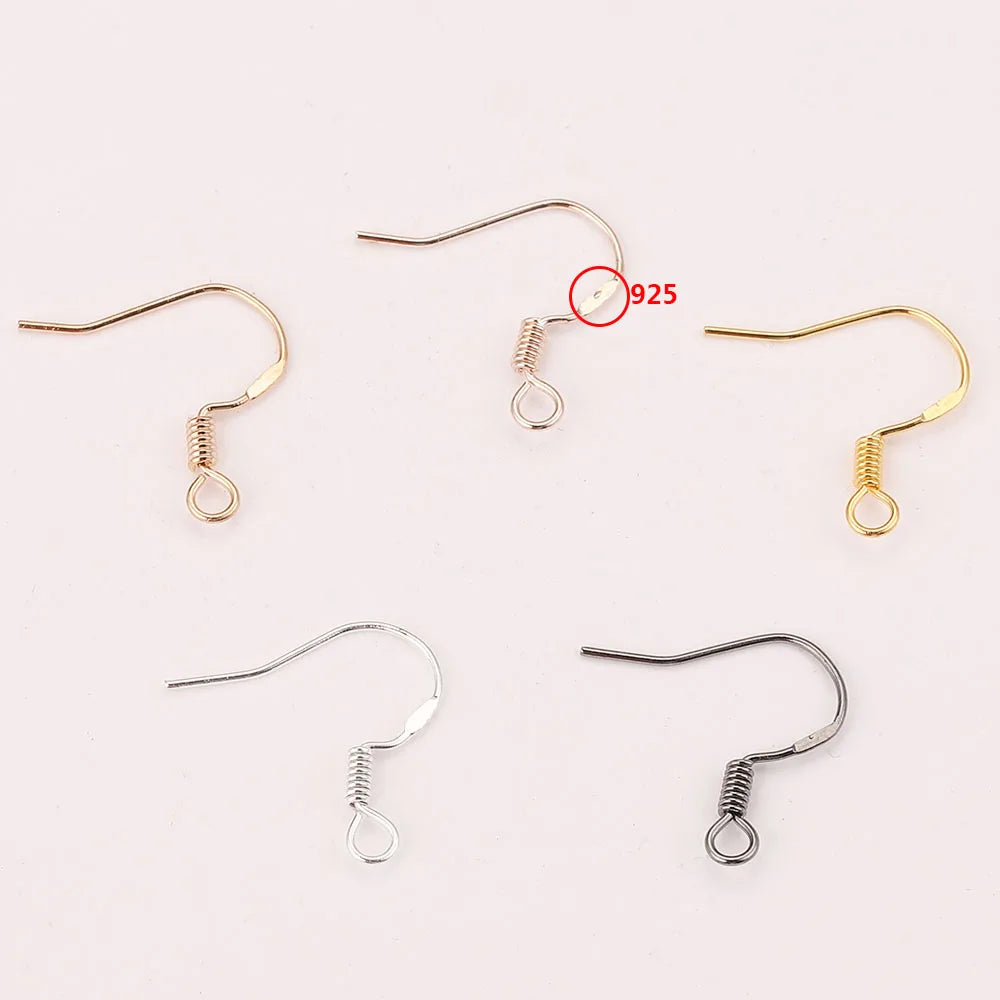 100pcs/lot Ear Wires Earrings Hooks for Jewelry Earrings Making Supplies DIY Wholesale Accessories earring making supplies