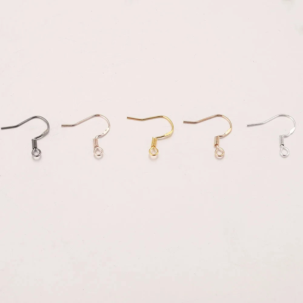 100pcs/lot Ear Wires Earrings Hooks for Jewelry Earrings Making Supplies DIY Wholesale Accessories earring making supplies
