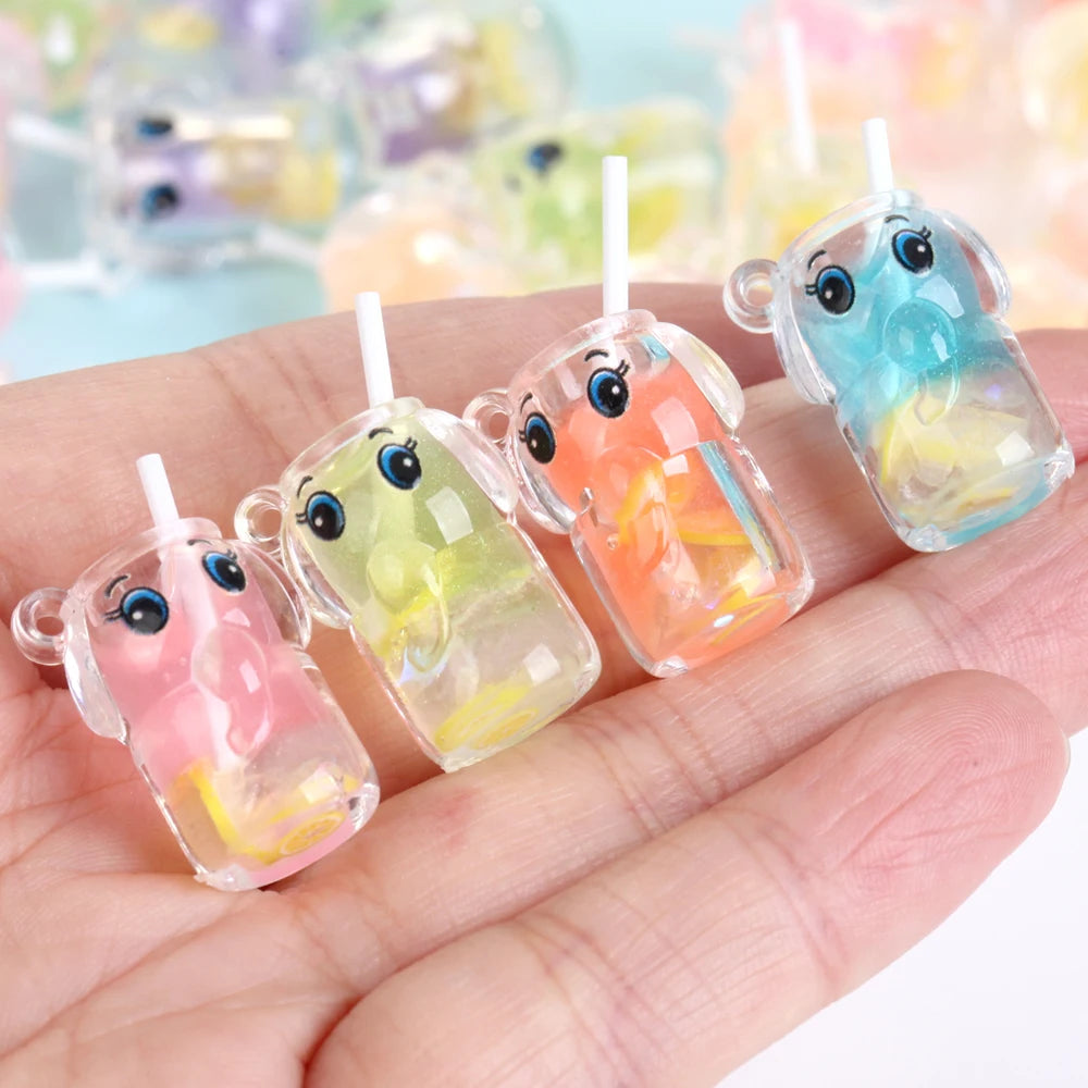 50Pcs/Lot Duck Star Ocean Animal Random Resin Charms Pendant Beads For Jewelry Making Findings DIY Bracelet Earring Accessories