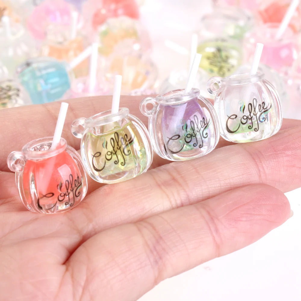 50Pcs/Lot Duck Star Ocean Animal Random Resin Charms Pendant Beads For Jewelry Making Findings DIY Bracelet Earring Accessories