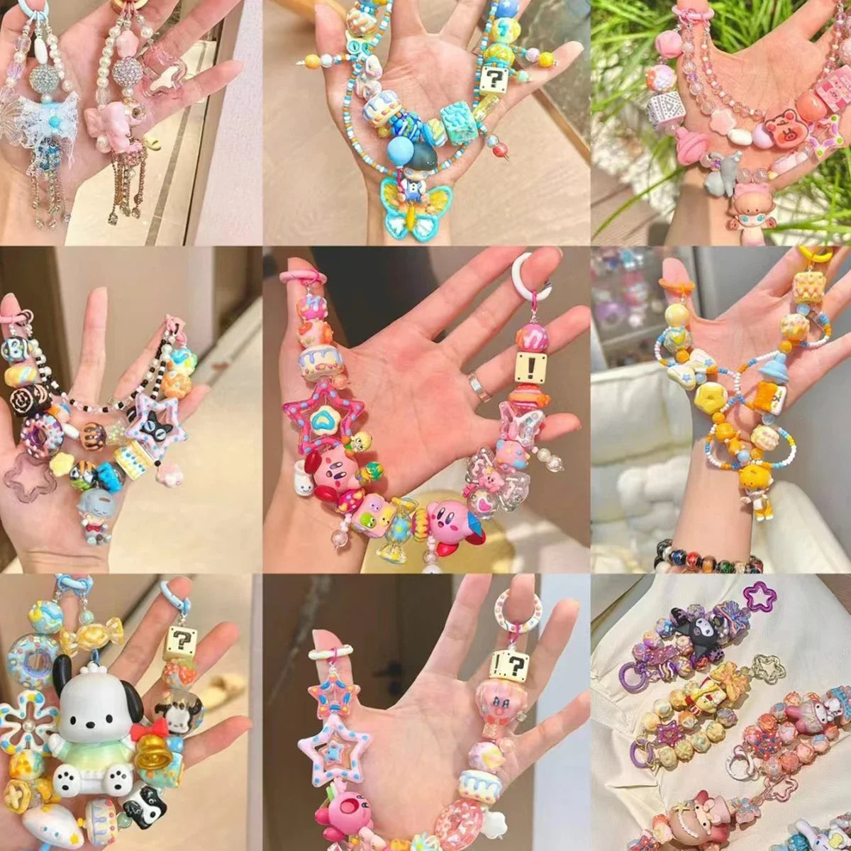 10pcs Hollow Five-pointed Star Metal Ball Beads Charm DIY Necklace Bracelet Accessories Jewelry Findings