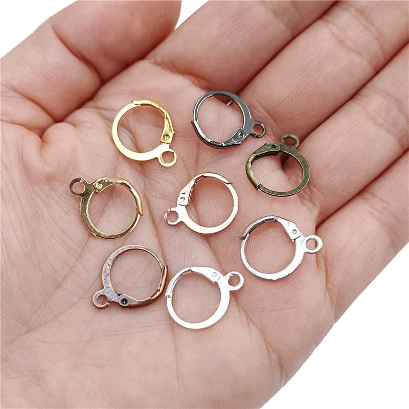 13*16mm 20Pcs Lobster Clasp Hooks DIY For Earrings Jewelry Findings Ear Jewelry Accessories