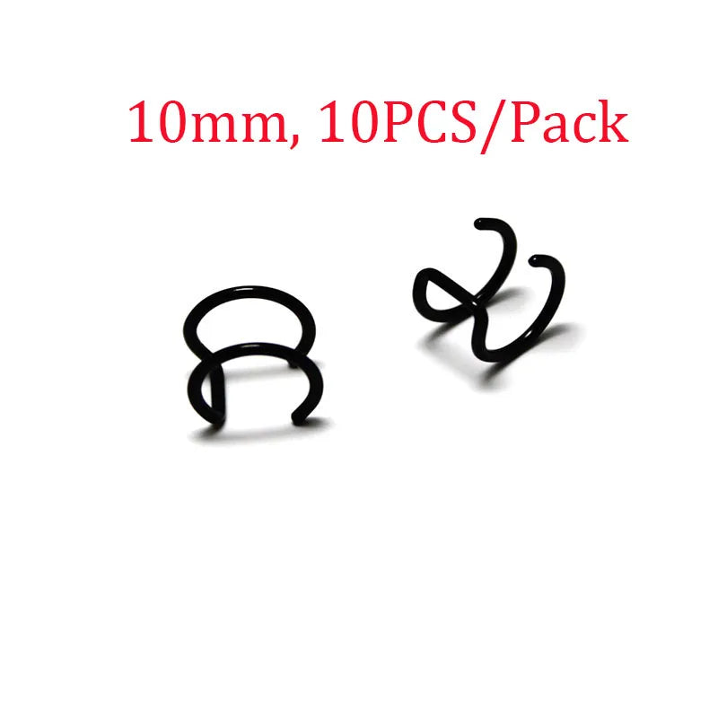 20-30PCS Stainless Steel Hypoallergenic Earring Hooks Findings Black Plated Earrings Clasp Wire For DIY Jewelry Making Supplier