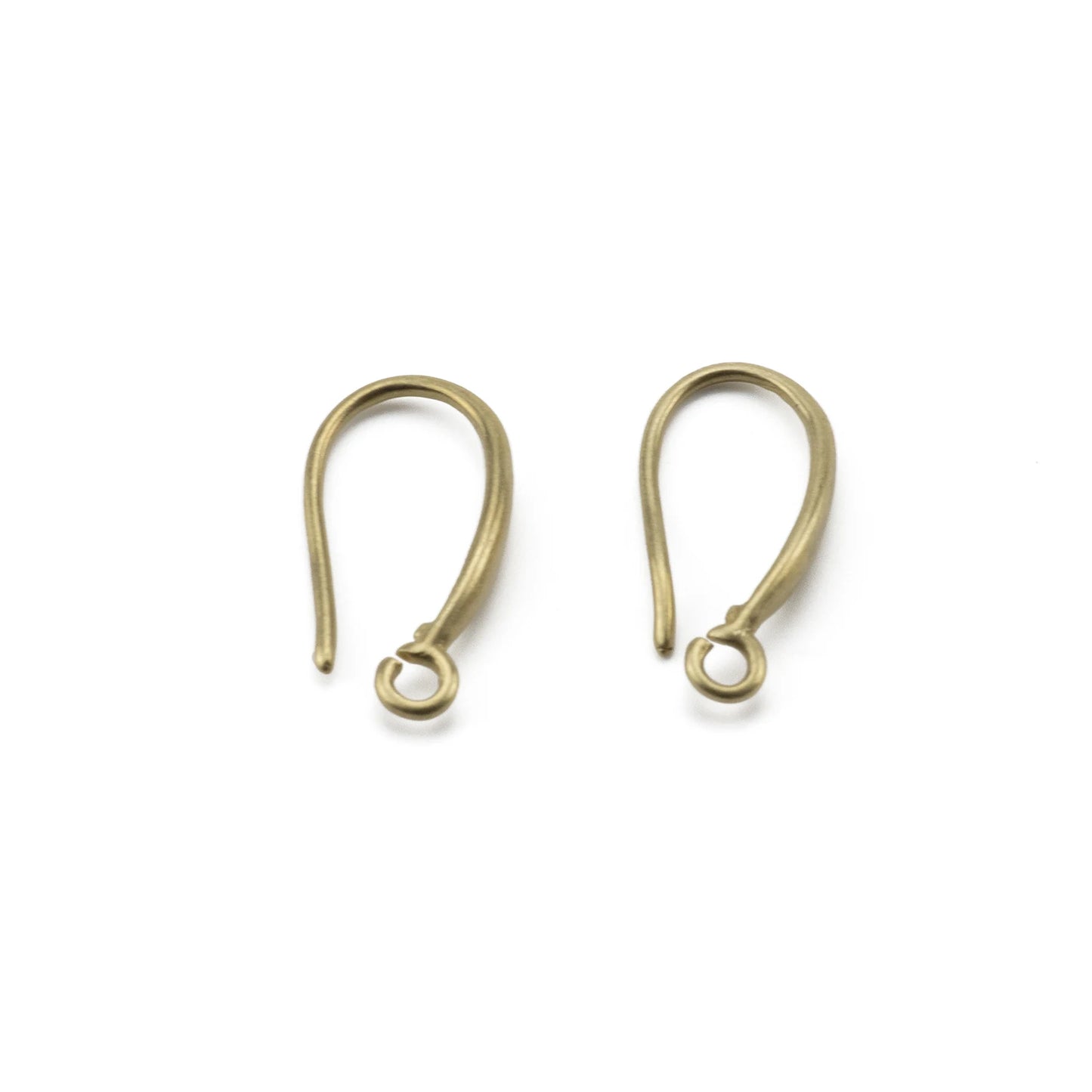 20Pcs Raw Brass Simple Earring Hooks Wire Connectors Findings Clasps For DIY Handmade Dangle Earrings Jewelry Making Accessories