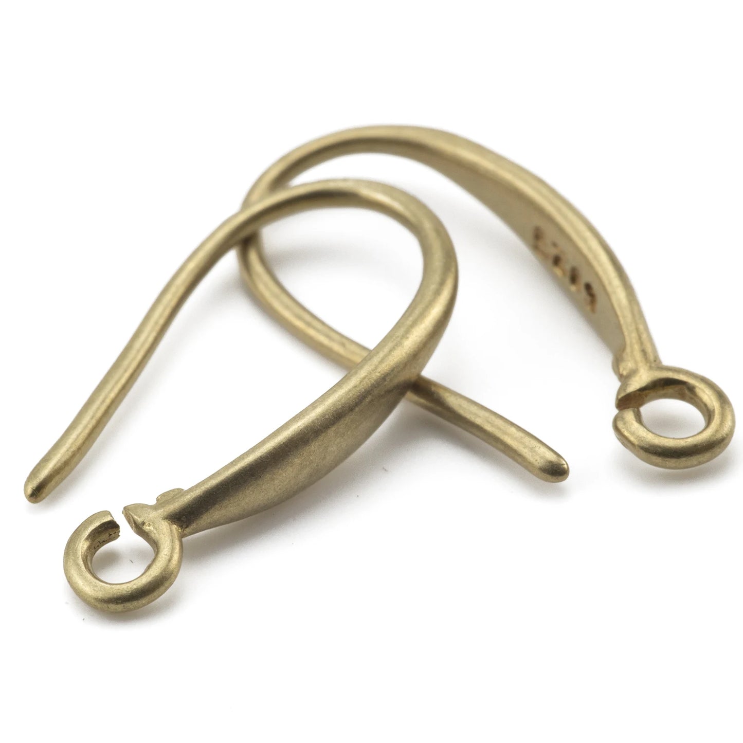 20Pcs Raw Brass Simple Earring Hooks Wire Connectors Findings Clasps For DIY Handmade Dangle Earrings Jewelry Making Accessories