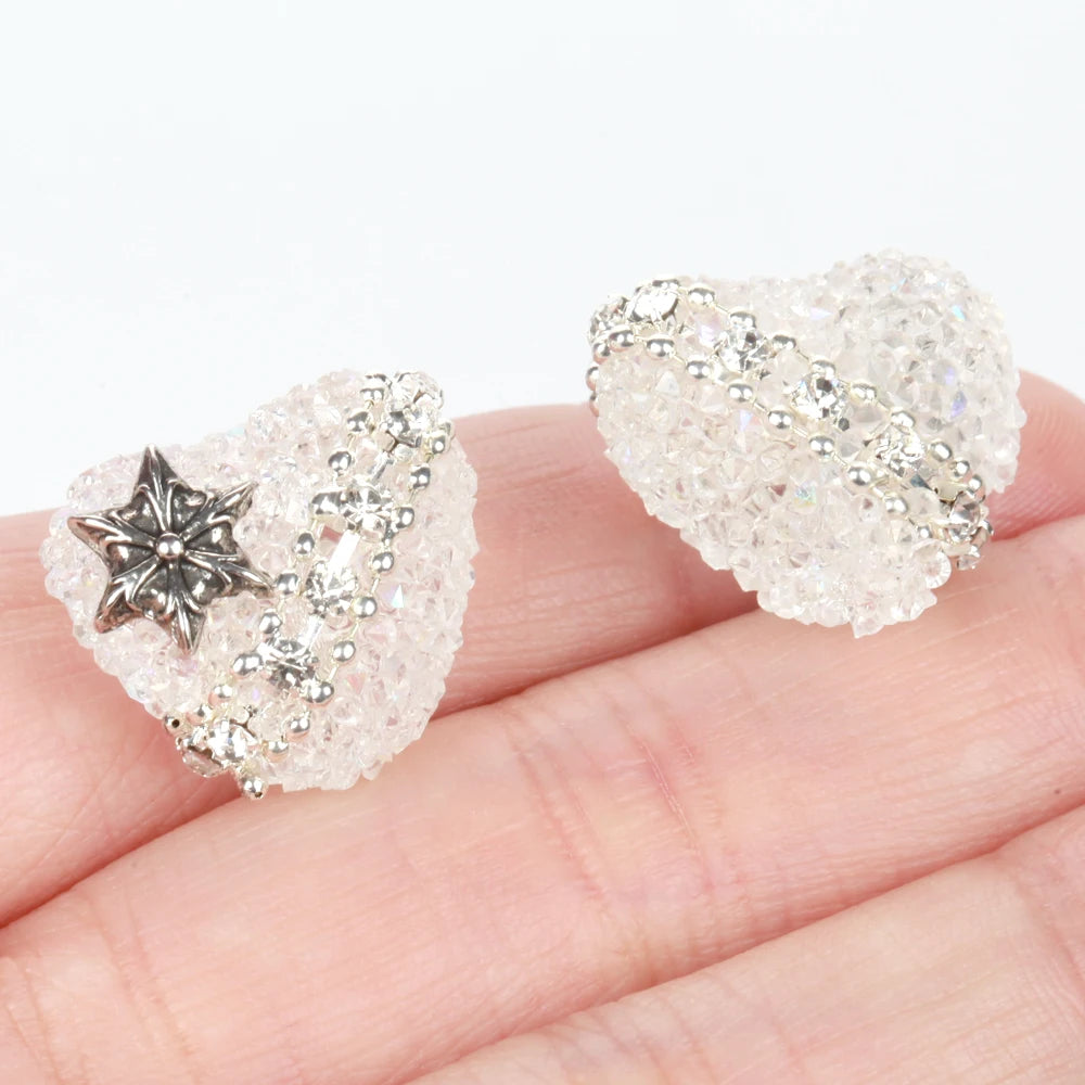 20X17mm 1/3/5pcs Star Love Heart Acrylic Beads For Jewelry Making DIY Necklace Bracelets Earring Accessories Valentine's Day