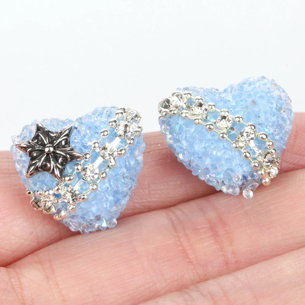 20X17mm 1/3/5pcs Star Love Heart Acrylic Beads For Jewelry Making DIY Necklace Bracelets Earring Accessories Valentine's Day