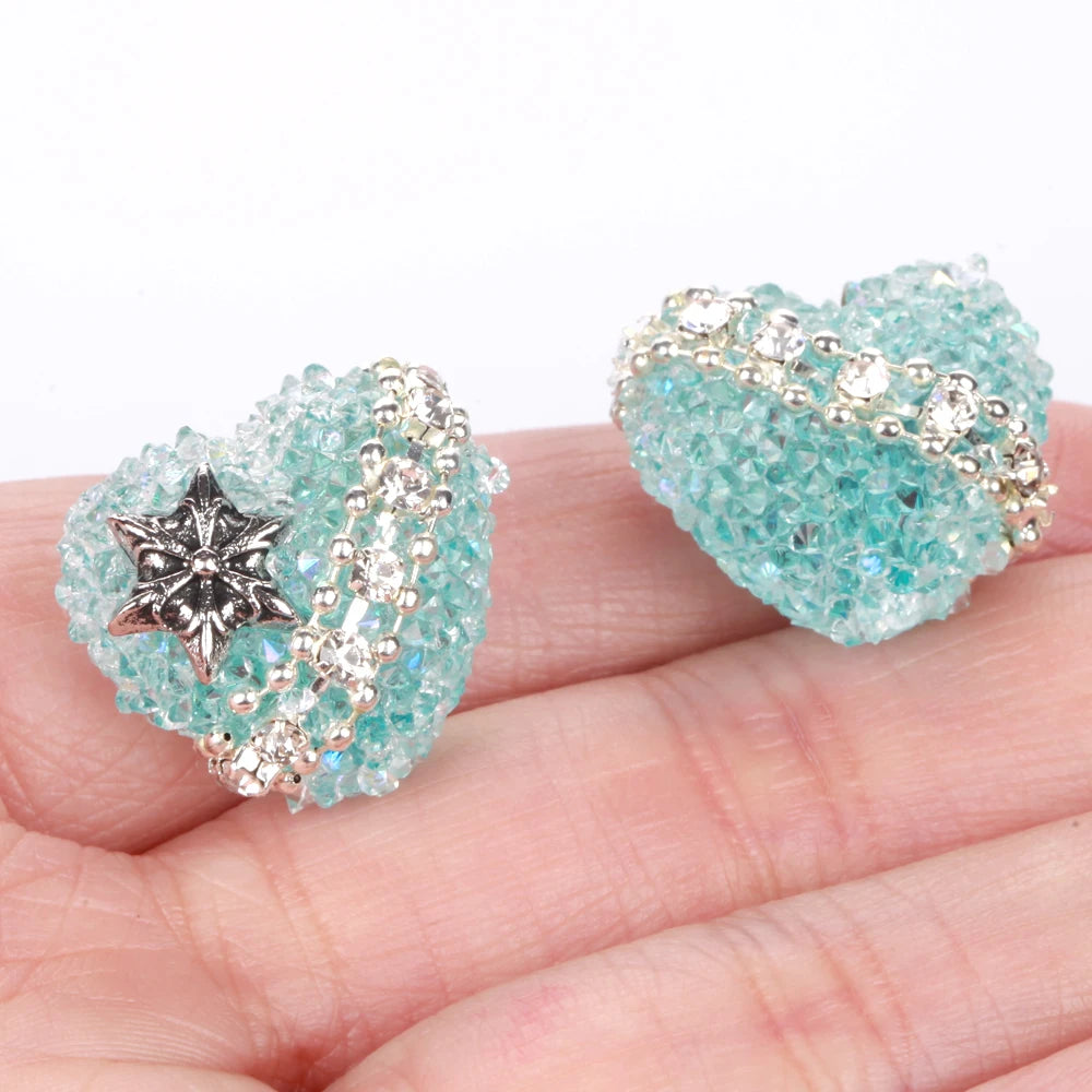 20X17mm 1/3/5pcs Star Love Heart Acrylic Beads For Jewelry Making DIY Necklace Bracelets Earring Accessories Valentine's Day