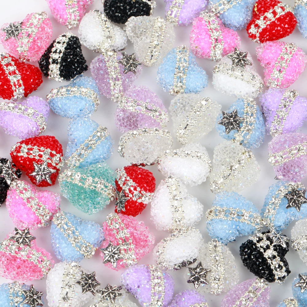 20X17mm 1/3/5pcs Star Love Heart Acrylic Beads For Jewelry Making DIY Necklace Bracelets Earring Accessories Valentine's Day