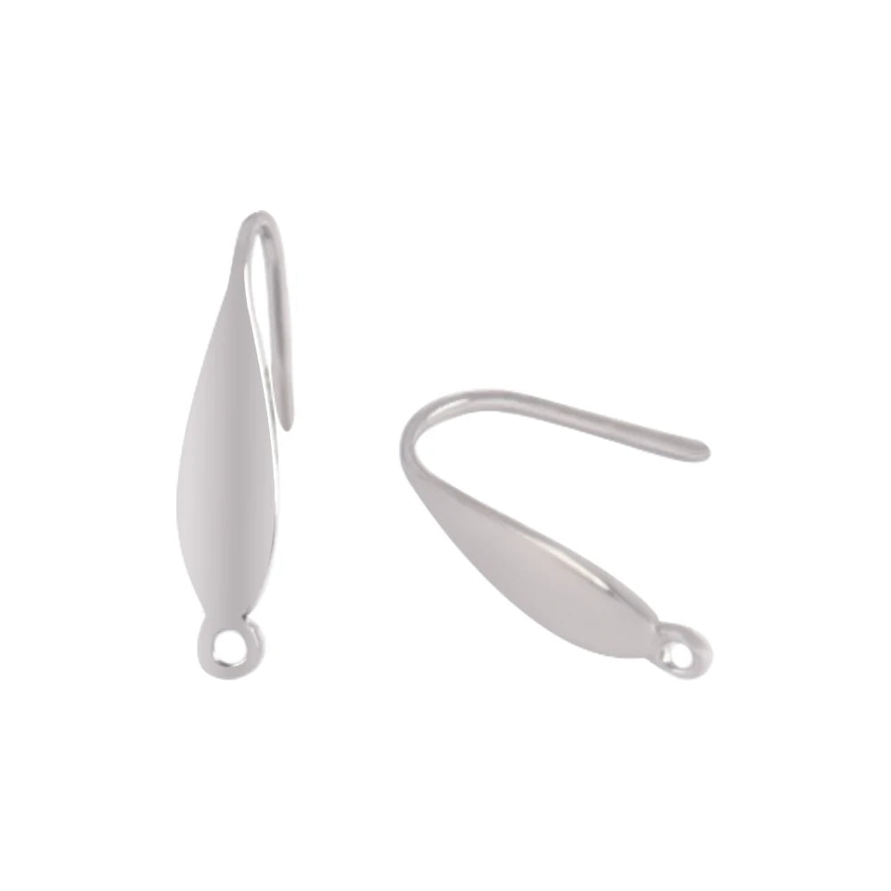 20pcs Stainless Steel Ear Hook Findings DIY Clasps Hooks Earwire Jewelry For Making Earring Supplies Accessories