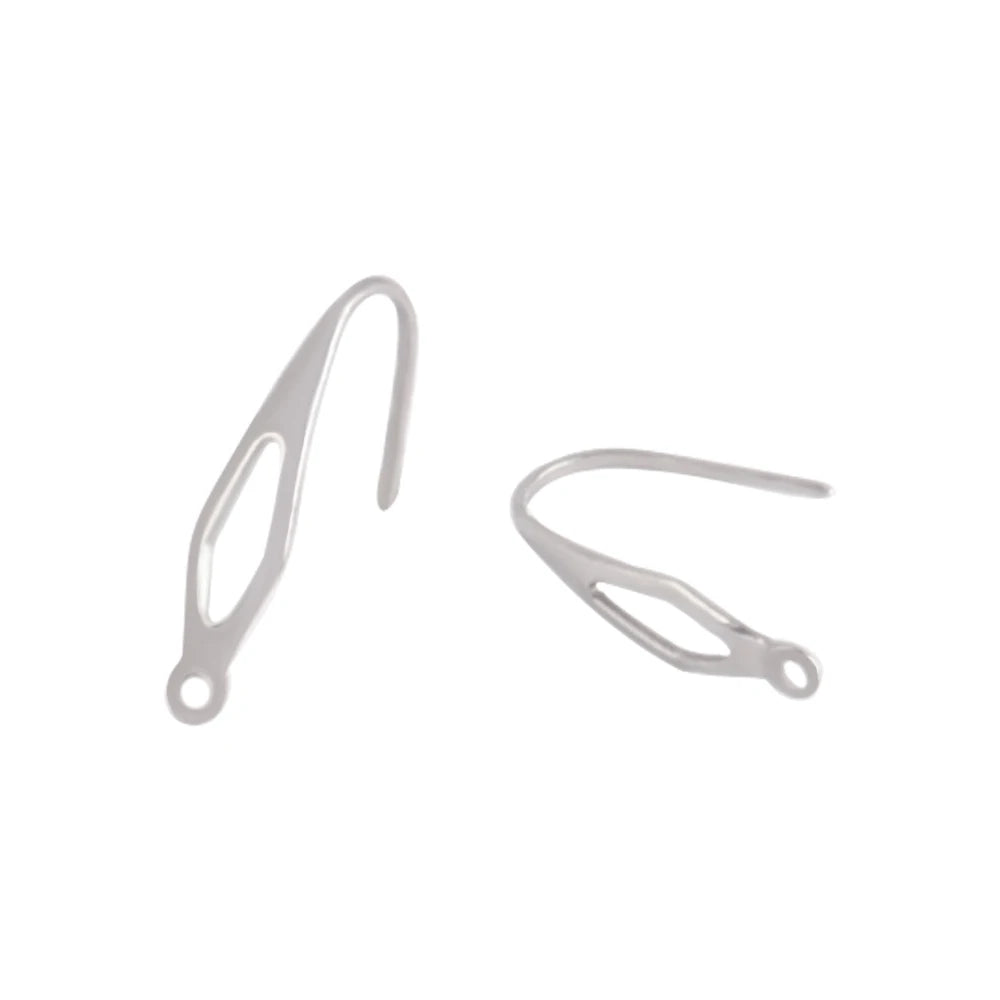 20pcs Stainless Steel Ear Hook Findings DIY Clasps Hooks Earwire Jewelry For Making Earring Supplies Accessories