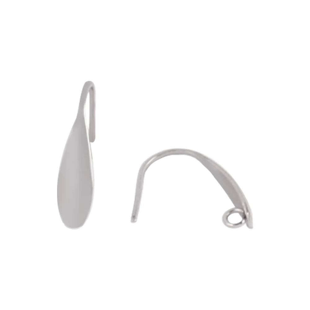 20pcs Stainless Steel Ear Hook Findings DIY Clasps Hooks Earwire Jewelry For Making Earring Supplies Accessories