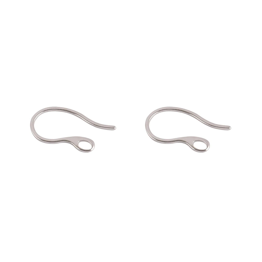 20pcs Stainless Steel Ear Hook Findings DIY Clasps Hooks Earwire Jewelry For Making Earring Supplies Accessories