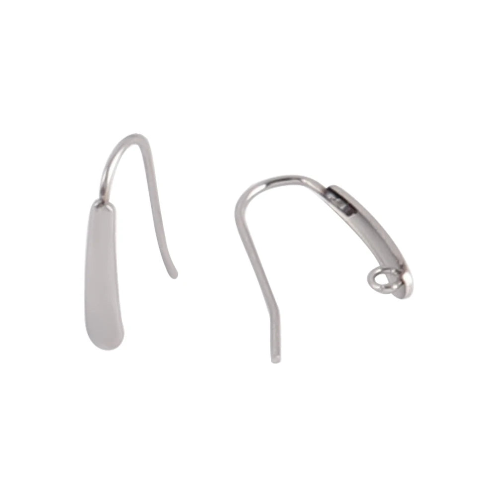 20pcs Stainless Steel Ear Hook Findings DIY Clasps Hooks Earwire Jewelry For Making Earring Supplies Accessories