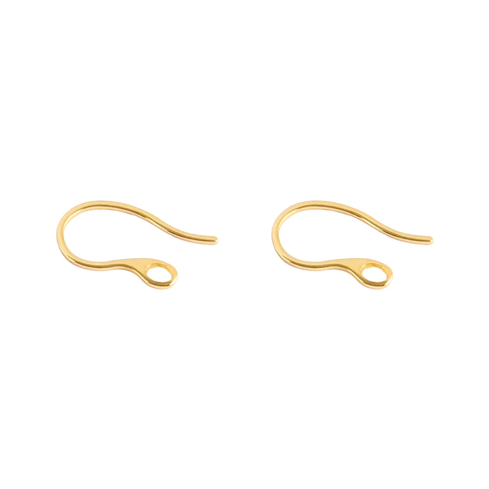 20pcs Stainless Steel Ear Hook Findings DIY Clasps Hooks Earwire Jewelry For Making Earring Supplies Accessories