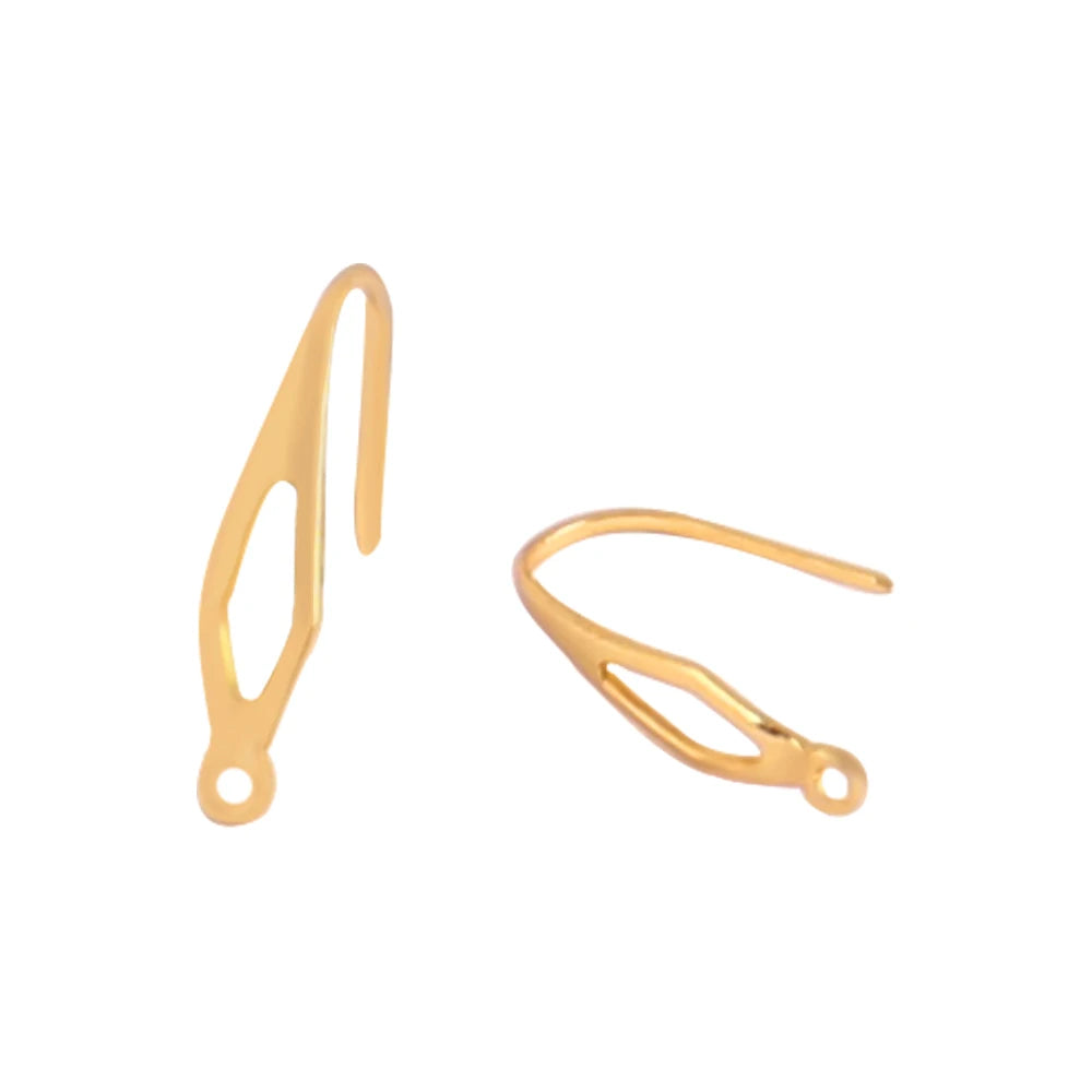 20pcs Stainless Steel Ear Hook Findings DIY Clasps Hooks Earwire Jewelry For Making Earring Supplies Accessories