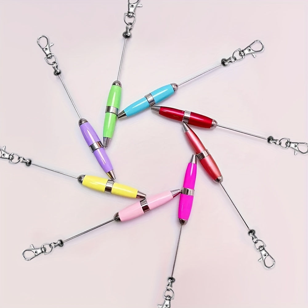 10pcs, 10pcs Bead Mini Pen Office Student Portable Pocket Pen Bead Metal Ballpoint Pen Suitable for ages 14 and above