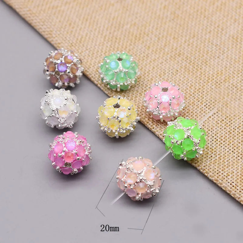 10pcs /bag Handmade Metal Alloy Heart Butterfly Bow tie Clover Beads for Jewelry Making DIY Phone Chain Bead Pen Accessories