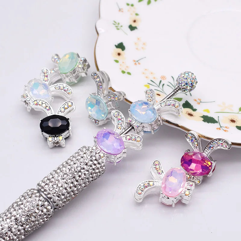 10pcs /bag Handmade Metal Alloy Heart Butterfly Bow tie Clover Beads for Jewelry Making DIY Phone Chain Bead Pen Accessories