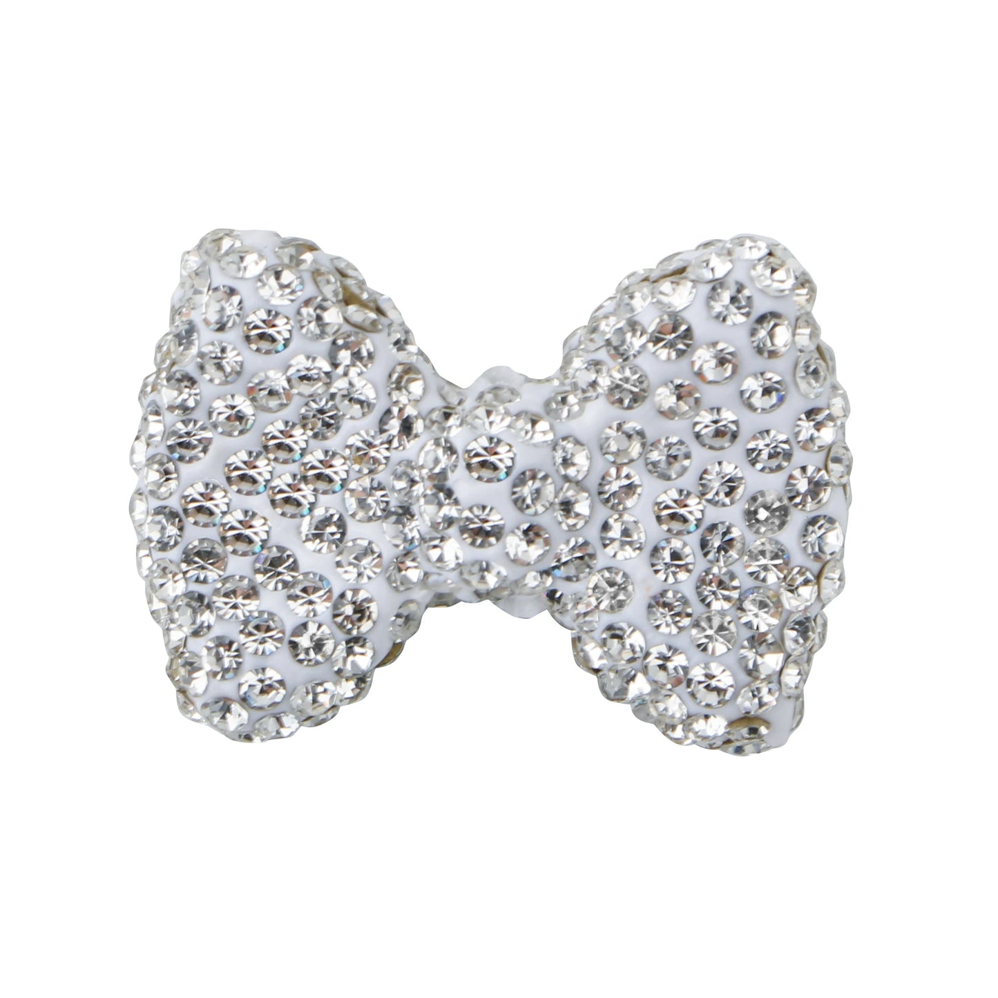 3pcs Love Crystal Rhinestones Colorful Bow Classic Straight Hole Beads DIY Phone Keychain Necklace Accessories