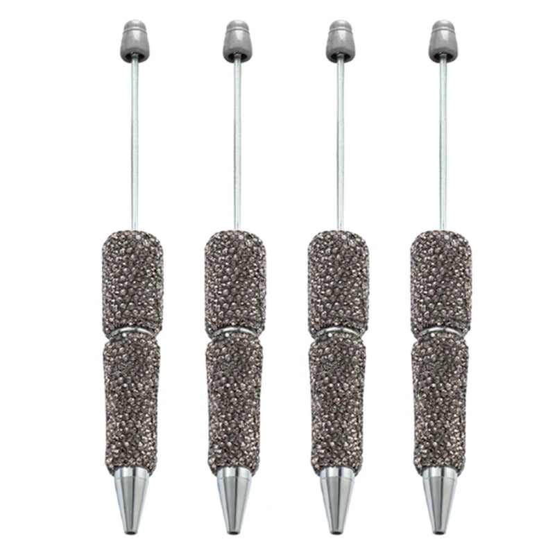 1 Pcs Beadable Ballpoint Pen Pen Smooth Writing Pen 1.0mm Rhinestones Bead Pen Stationery Pen for School