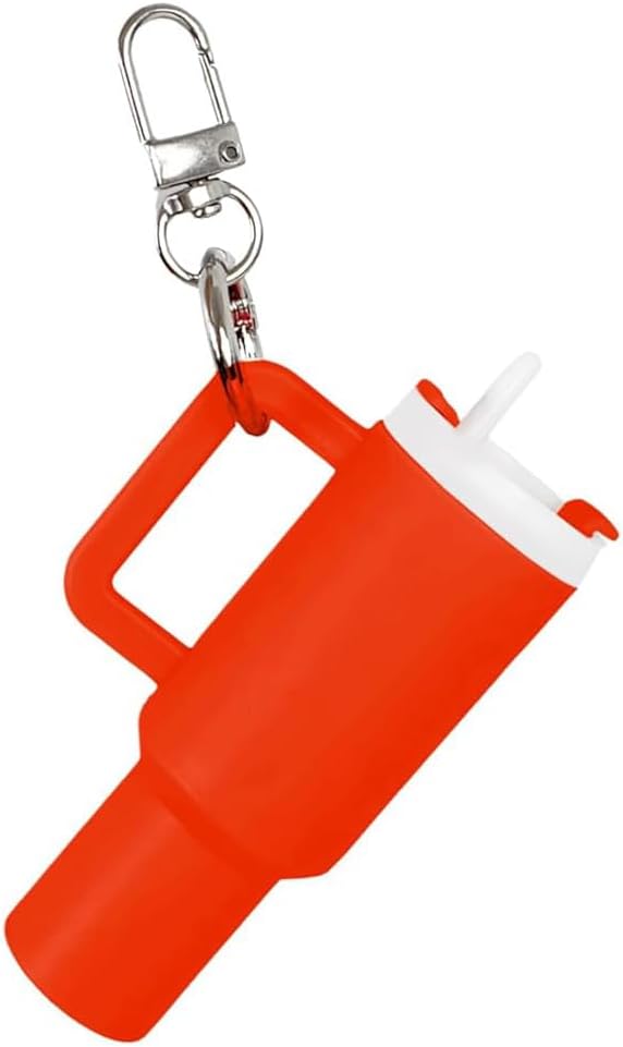1 Pcs Stanleey Chapstick Holder Key Chain Stanleey Cup Keychain Mini Tumbler Keychain Mini Cup Keychain Mini Stanleey Cup Keychain Chapstick Holder Charms for Women Purse Handbag
