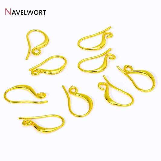 5 Pairs 18K Gold Plated Brass Earring Hooks,Earwires,Earrings For Luxury Earrings,DIY Earring Making Findings For Jewelry Making