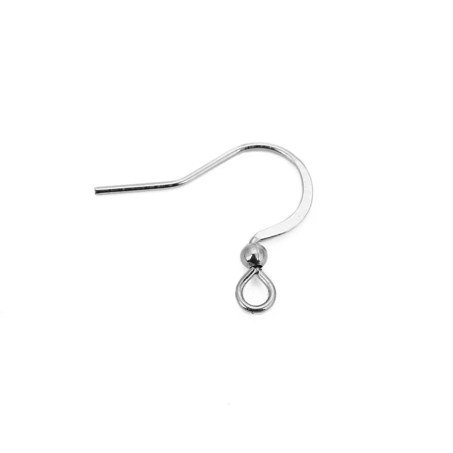 50Pcs Hypoallergenic Surgical Stainless Steel Multi Design Blank Ear Wire Fish Hooks for DIY Earring Jewelry Making Findings