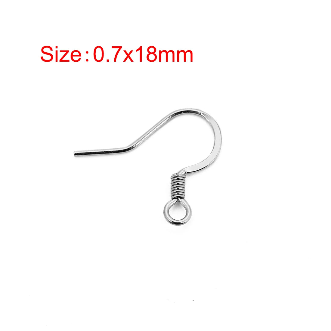 50Pcs Hypoallergenic Surgical Stainless Steel Multi Design Blank Ear Wire Fish Hooks for DIY Earring Jewelry Making Findings