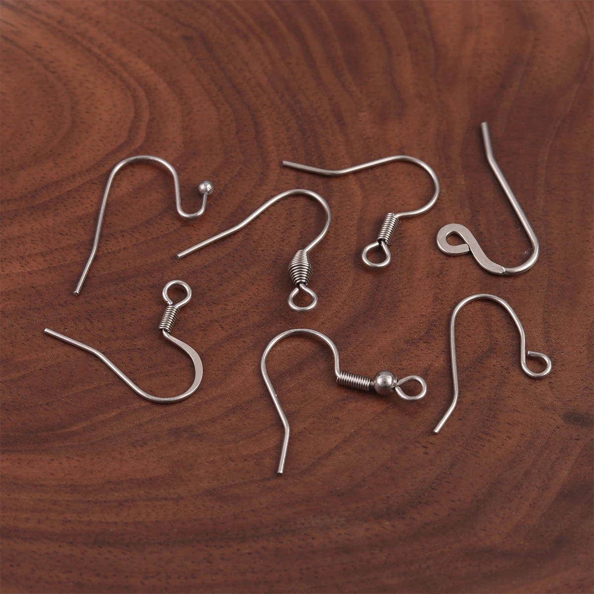 50pcs/Lot Hypoallergenic Stainless Steel Earring Hooks For Jewelry Making Ear Hook Diy Earrings Earwire Clasps Accessories