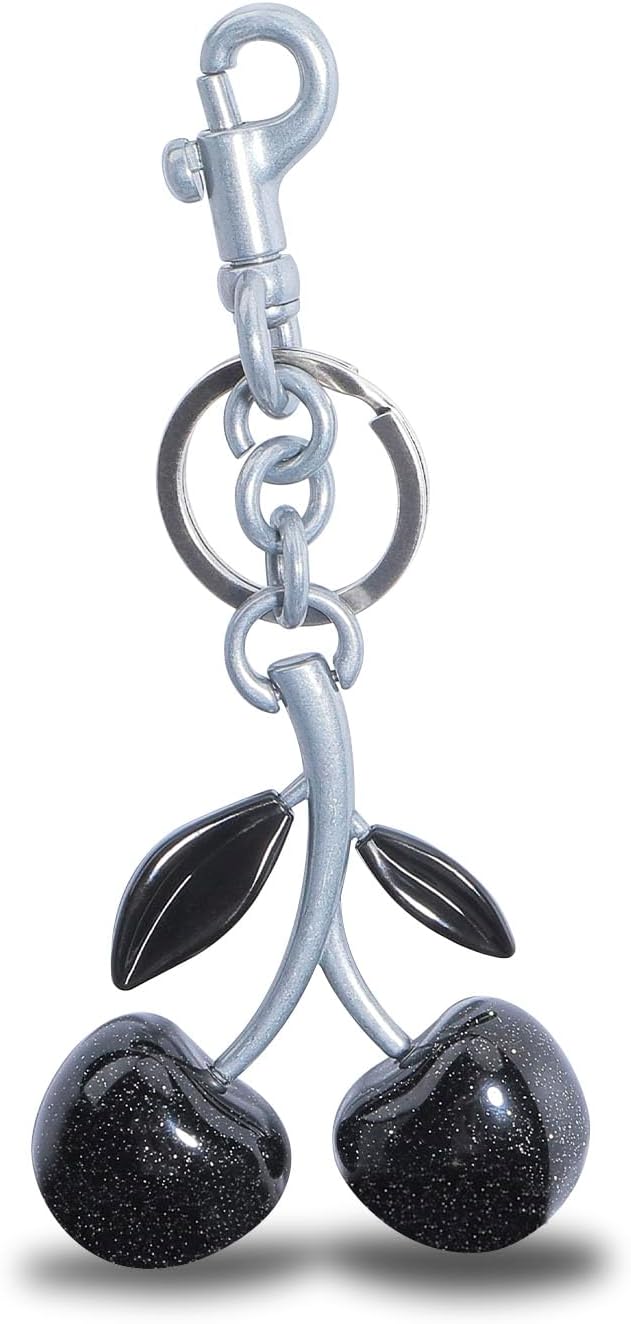 Keychain Cherry Bag Charms Purse: Key Chains Women Cute - Car keyrings leather handbags - Fashion enthusiasts