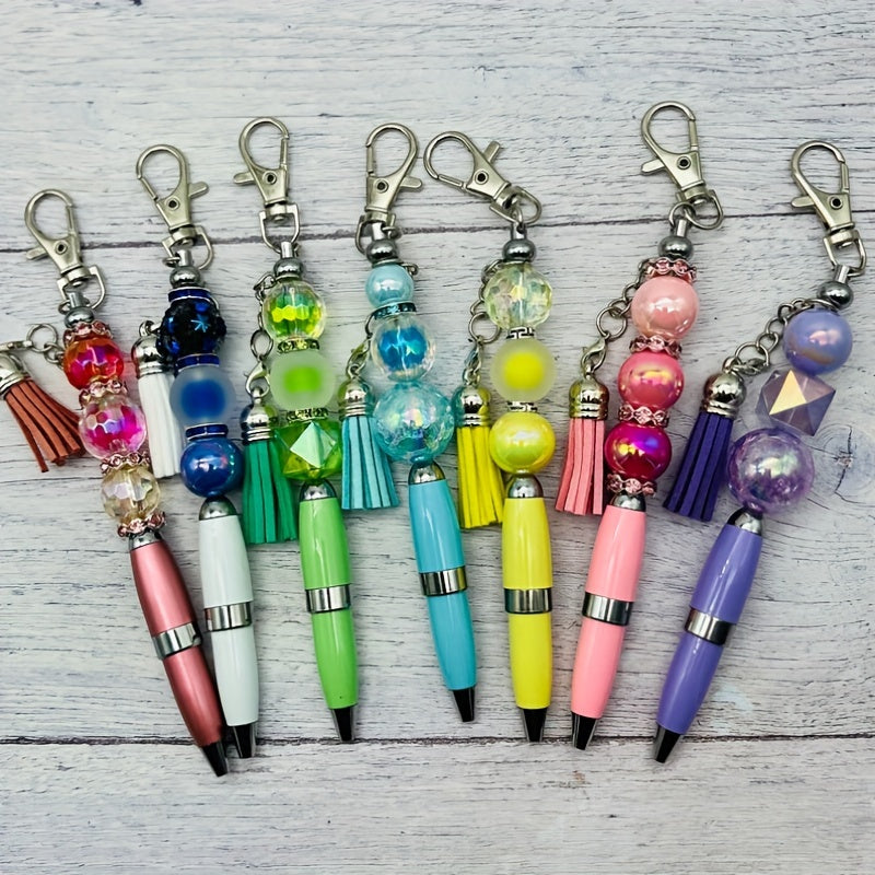 10pcs, 10pcs Bead Mini Pen Office Student Portable Pocket Pen Bead Metal Ballpoint Pen Suitable for ages 14 and above